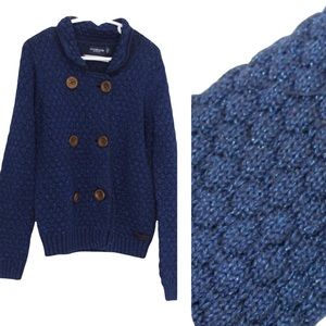 MCGREGOR Blue Sparkly Button Sweater Cardigan 8Y